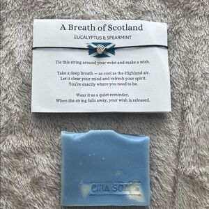 Breath of Scotland Eucalyptus & Spearmint Body Soap w Wrist tie string